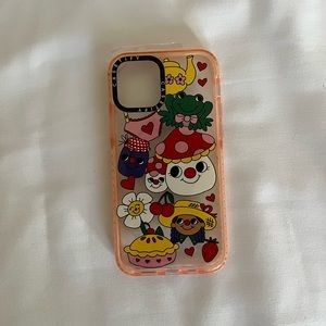 Casetify iPhone 12 Clear Pink Impact Case in Cottage Core